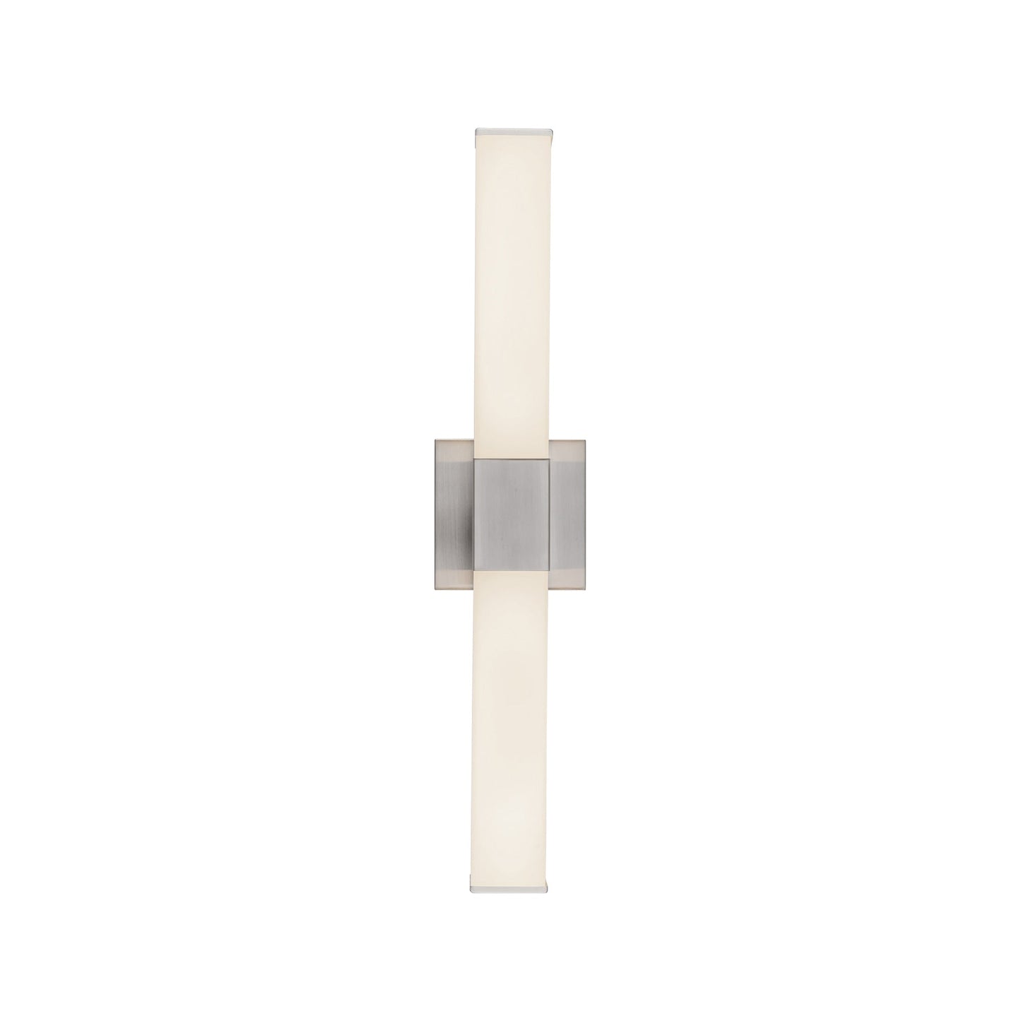Vivi LED Bath Wall Light in Brushed Nickel (24.13-Inch).