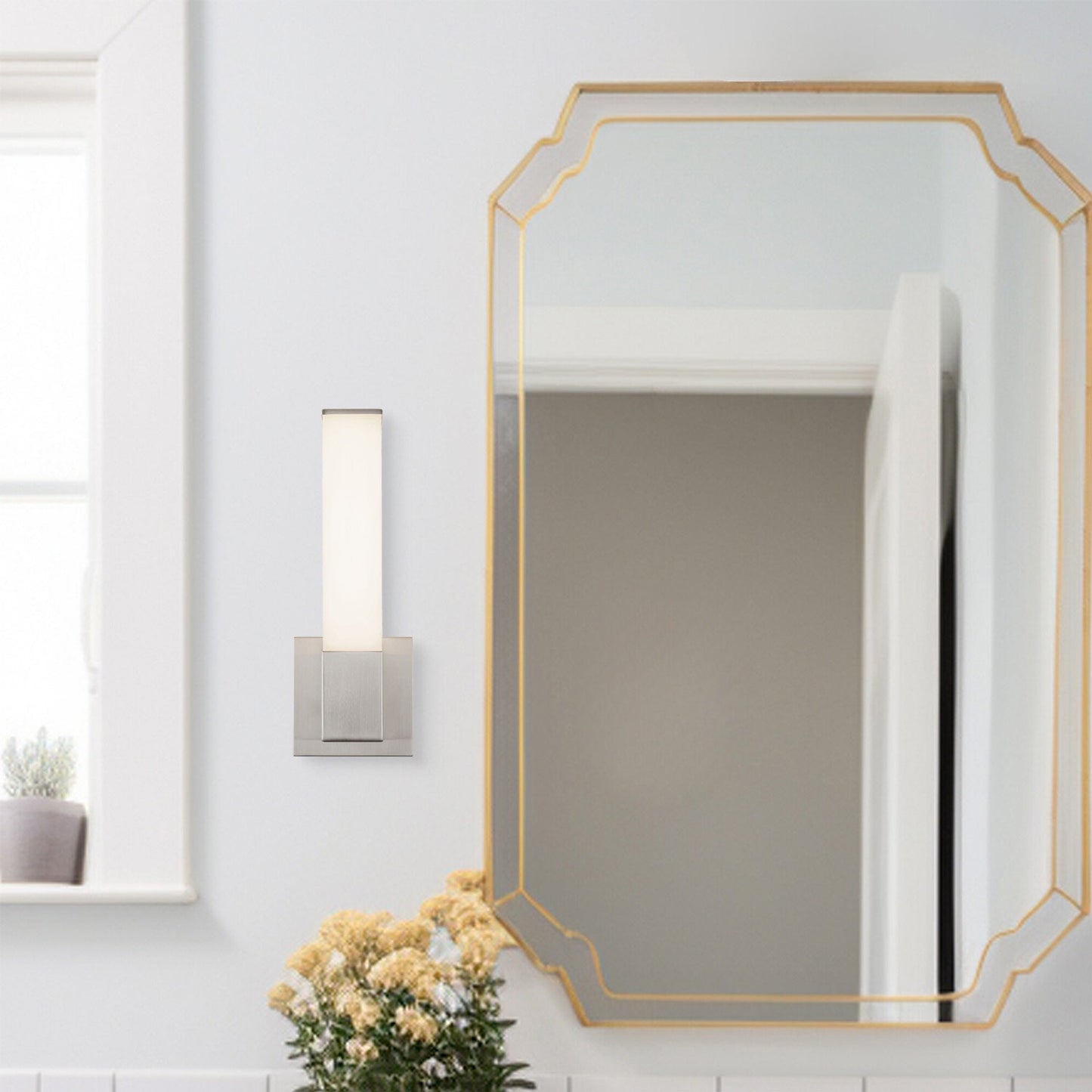 Vivi Vertical LED Bath Wall Light in Detail.