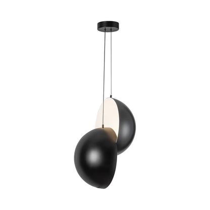 Void LED Pendant Light in Black.