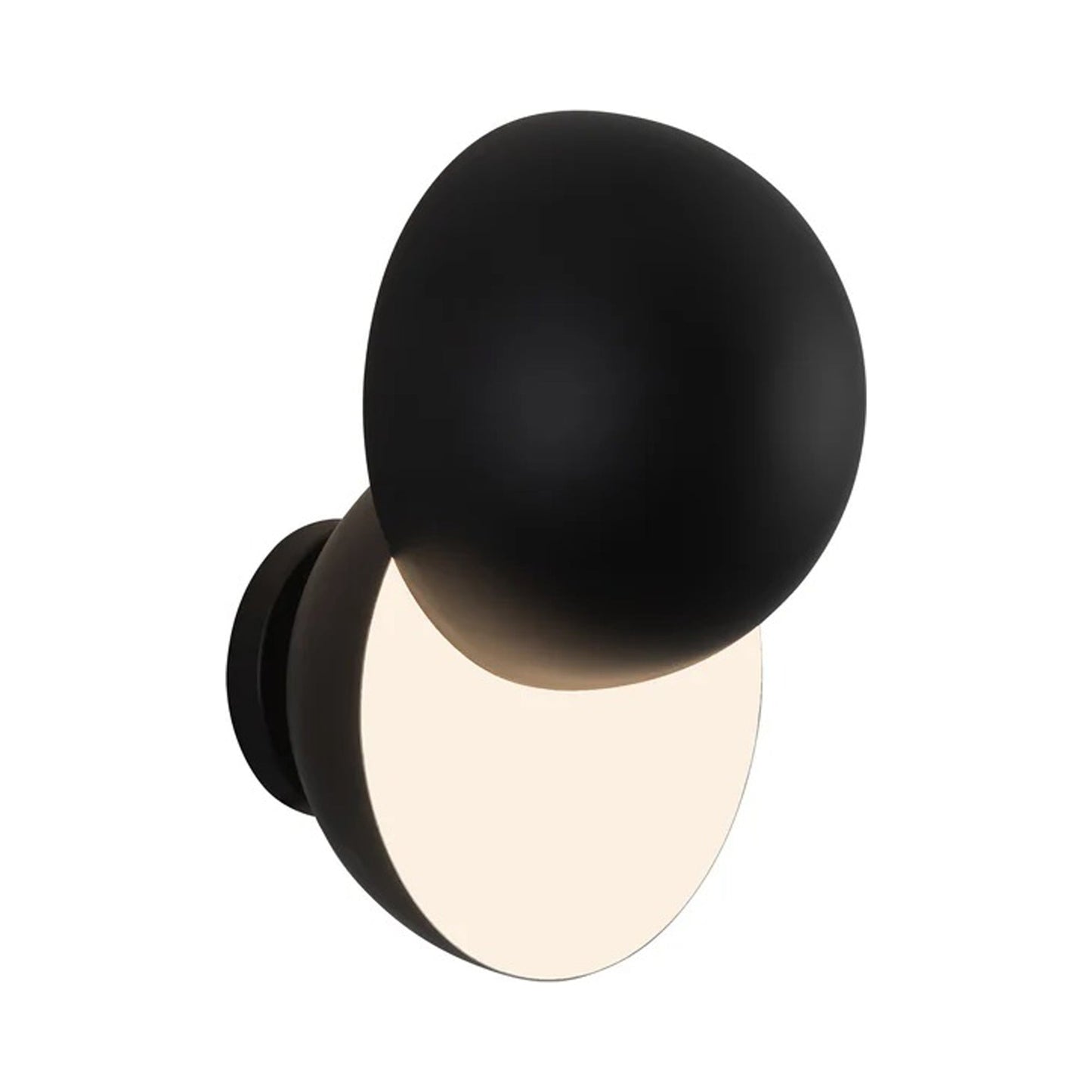 Void LED Wall Light in Black.