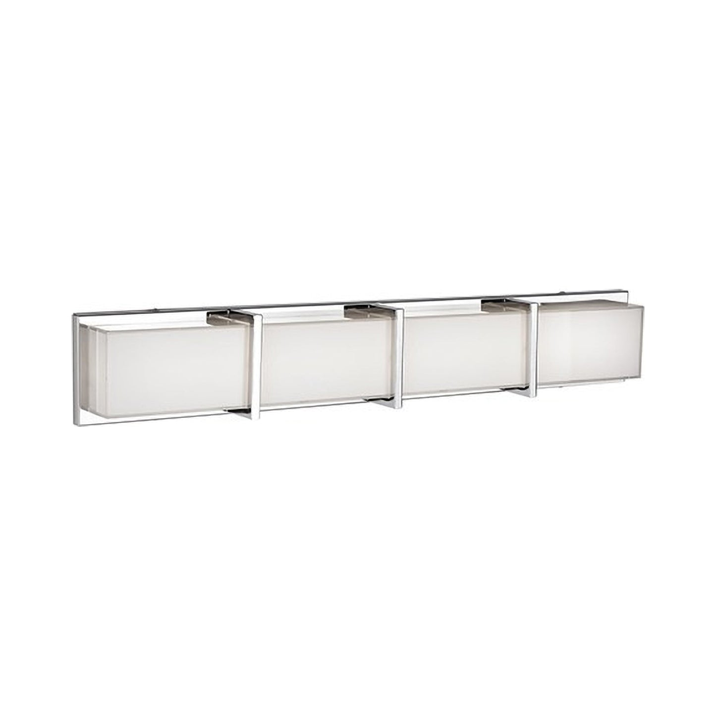 Watford LED Bath Wall Light in Chrome (4-Light).