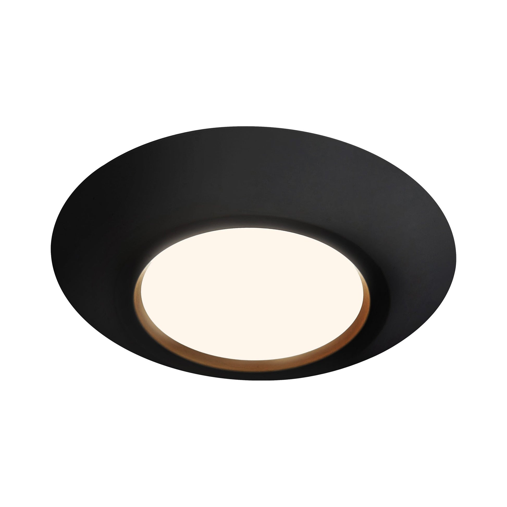 Weylo LED Flush Mount Ceiling Light in Black.