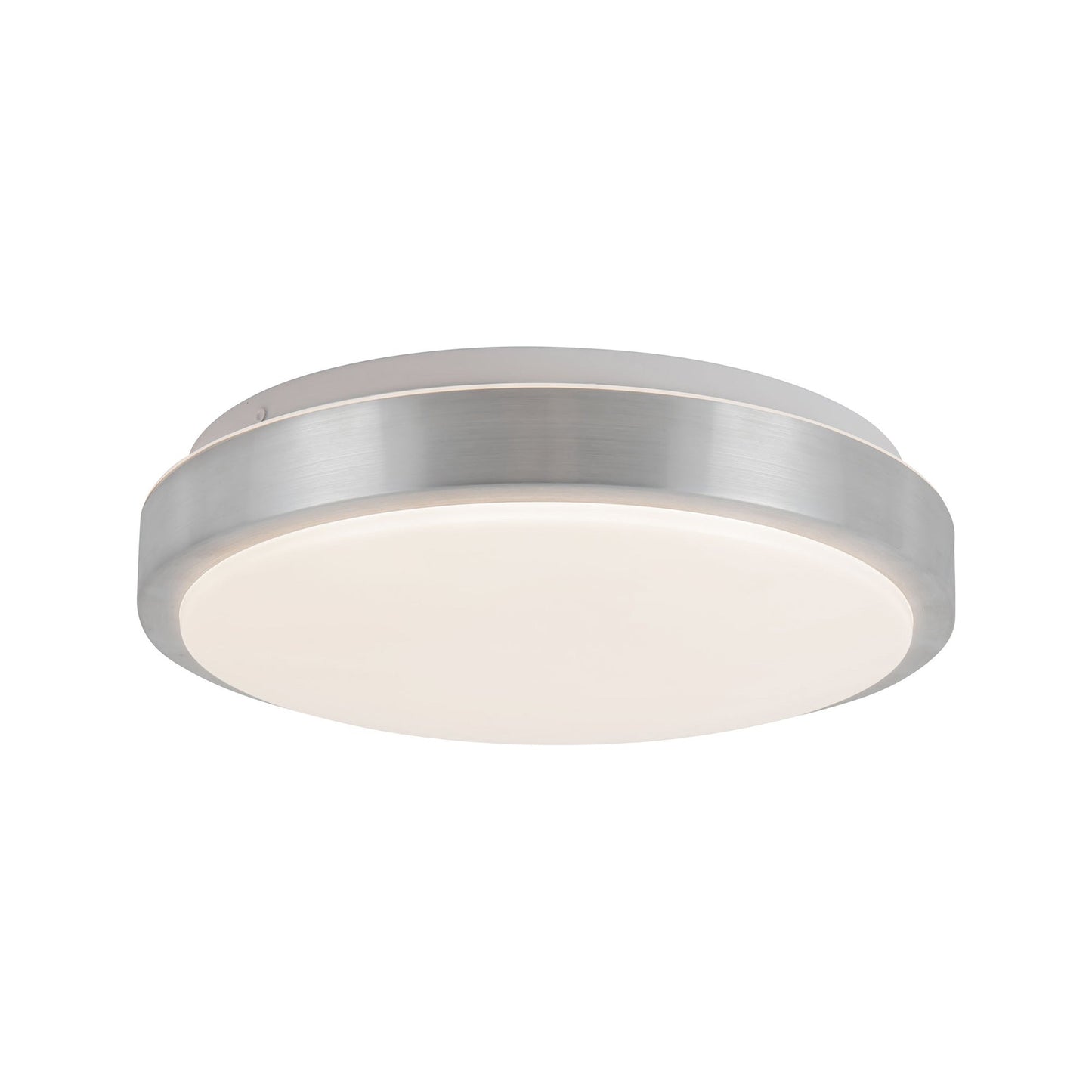 Yanis LED Flush Mount Ceiling Light in Brushed Nickel (11.88-Inch).