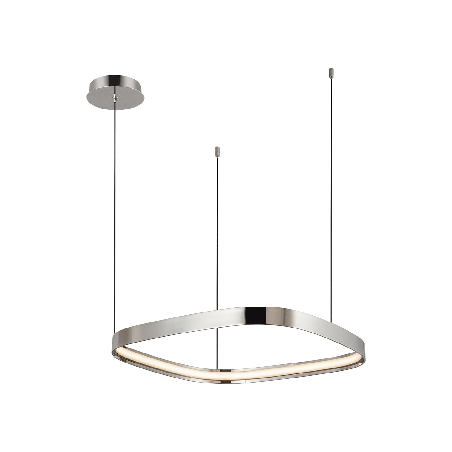 Yukon LED Pendant Light - in Polished Nickel (Small).