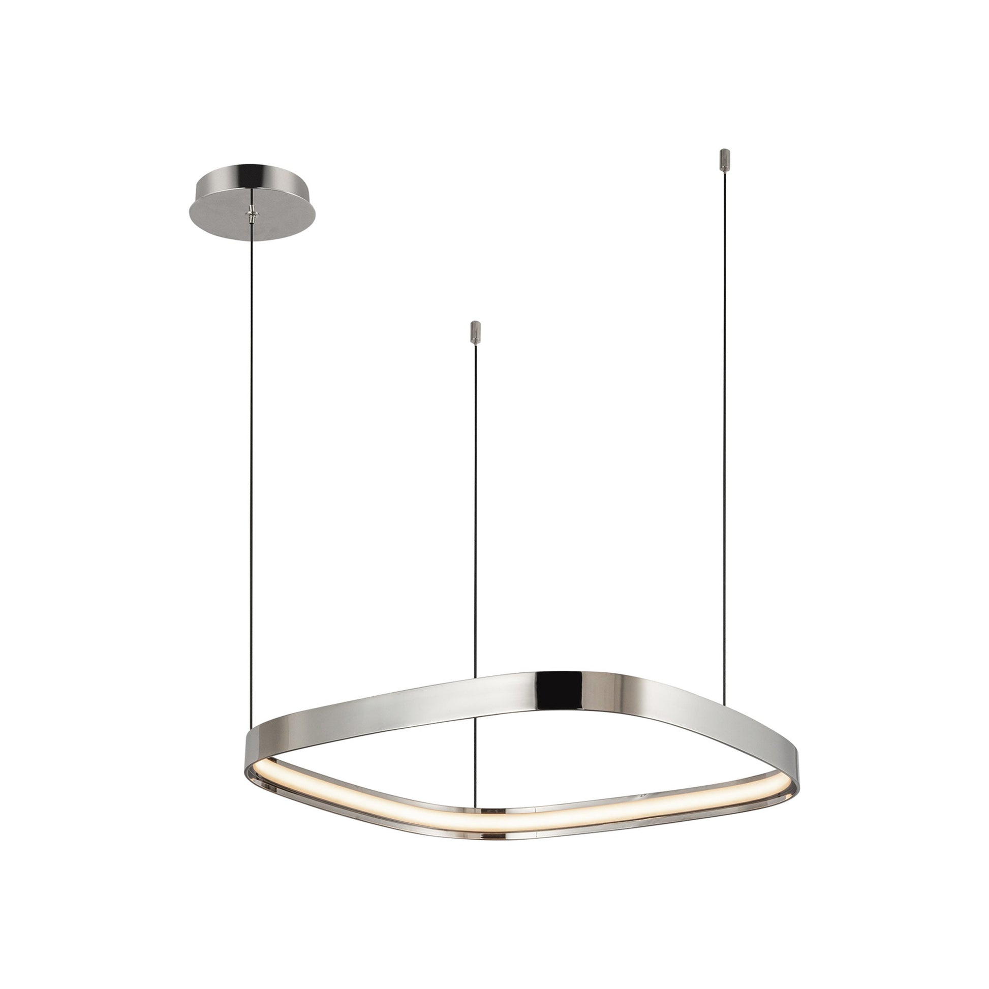 Yukon LED Pendant Light - in Polished Nickel (Small).