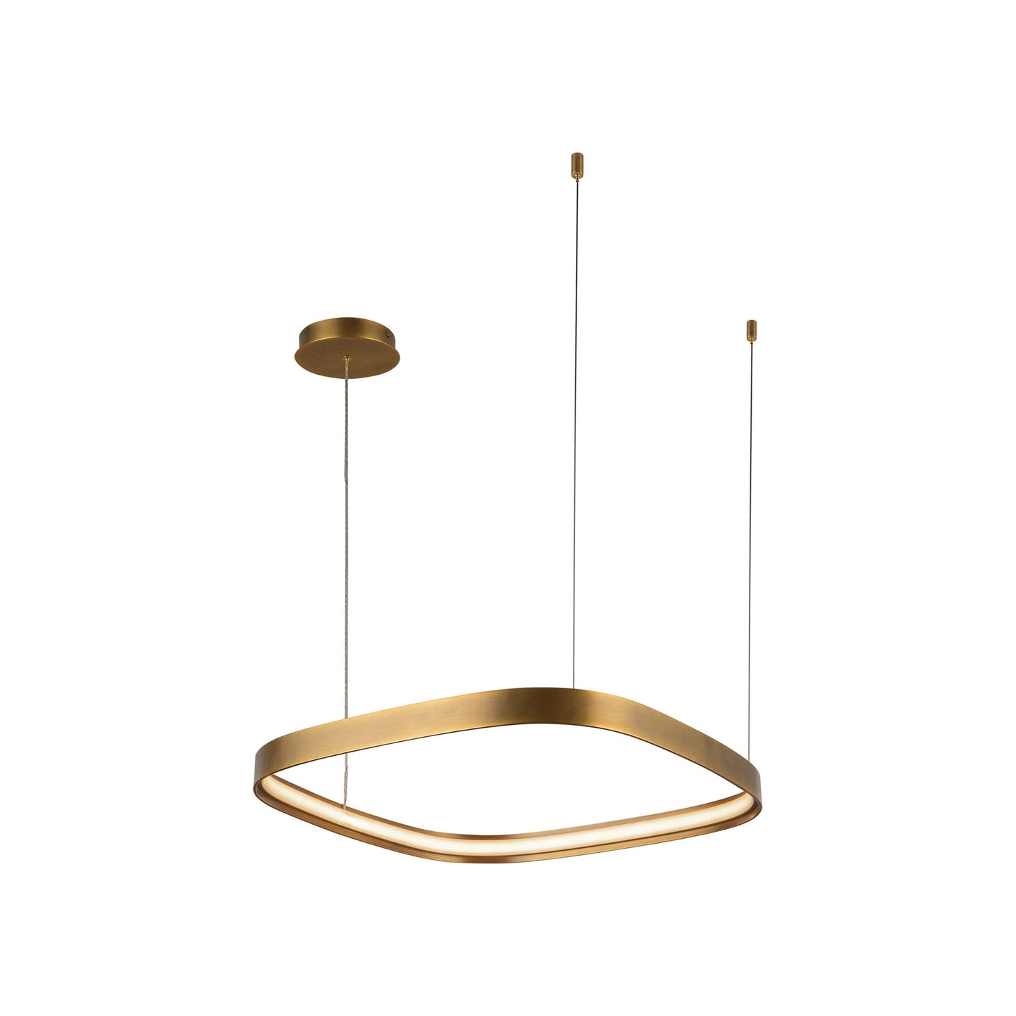 Yukon LED Pendant Light - in Vintage Brass (Small).