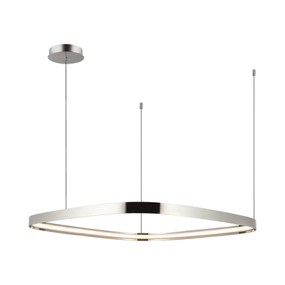 Yukon LED Pendant Light - in Polished Nickel (Medium).