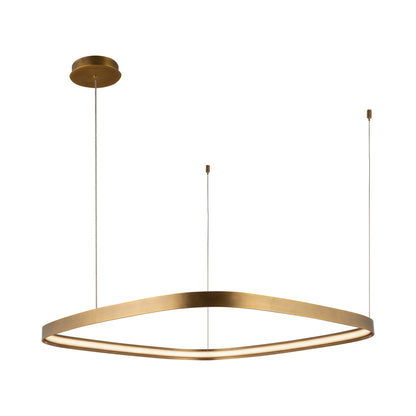 Yukon LED Pendant Light - in Vintage Brass (Medium).