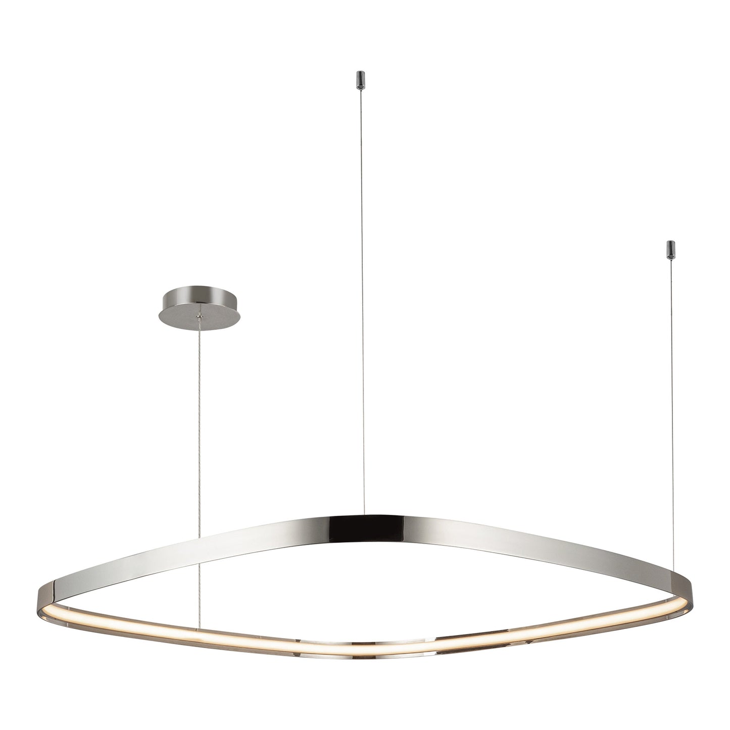 Yukon LED Pendant Light - in Polished Nickel (Large).