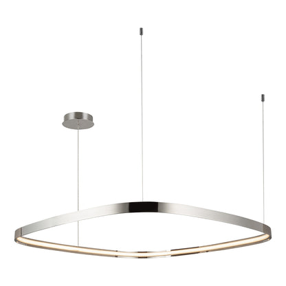 Yukon LED Pendant Light - in Polished Nickel (Large).