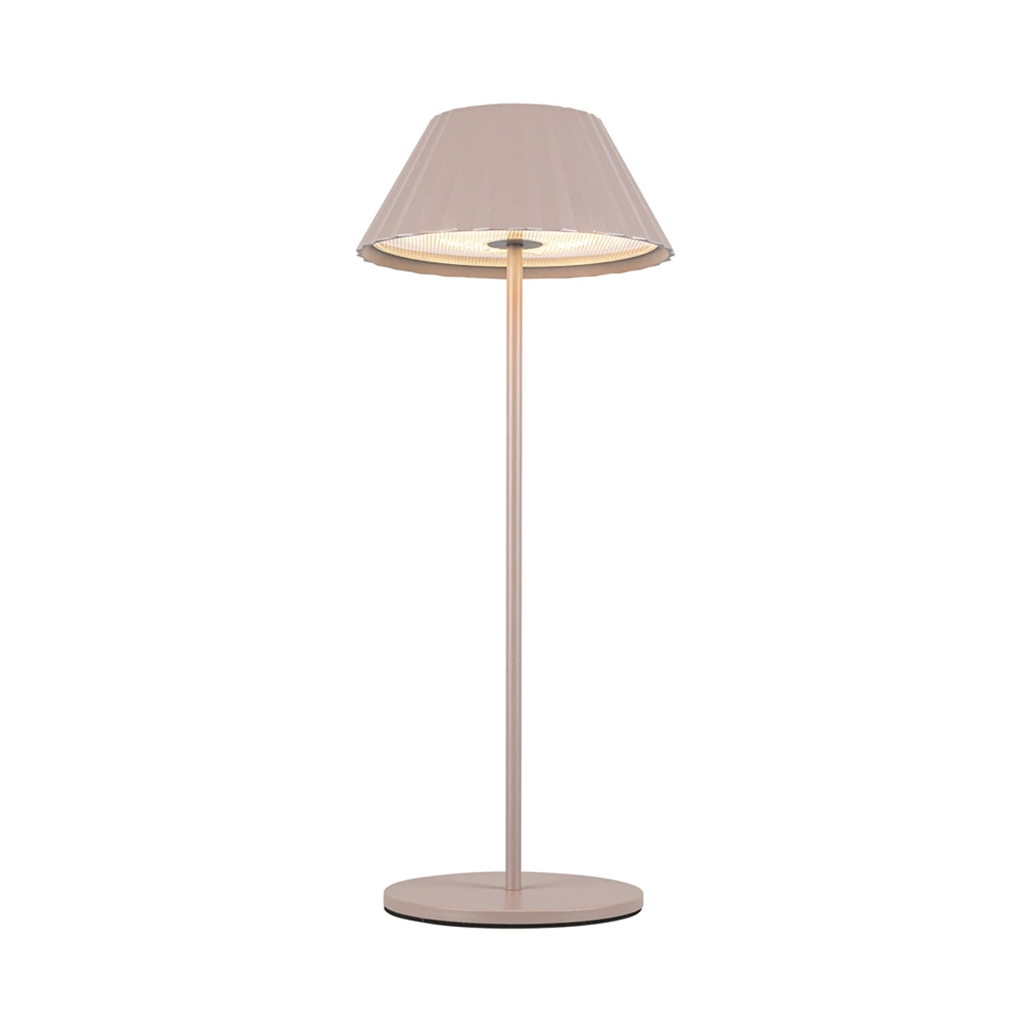 Zola LED Table Lamp in Moonstone Gray.