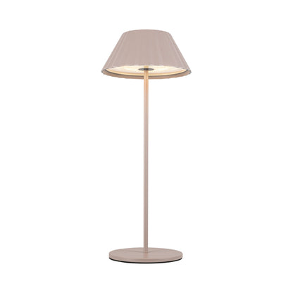 Zola LED Table Lamp in Moonstone Gray.