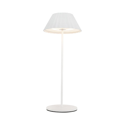 Zola LED Table Lamp in White.