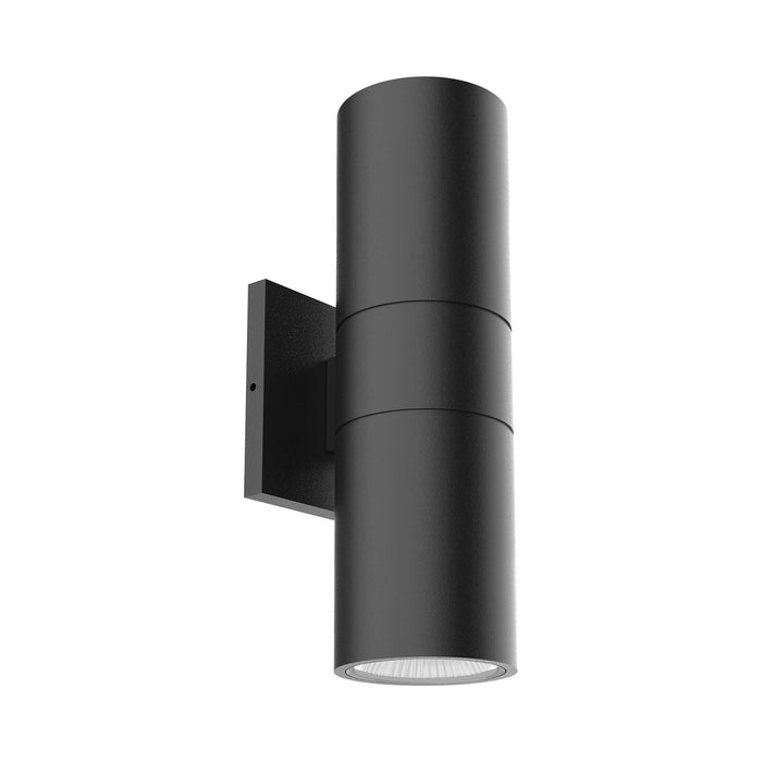 Lund Outdoor LED Wall Light in Black (Large).