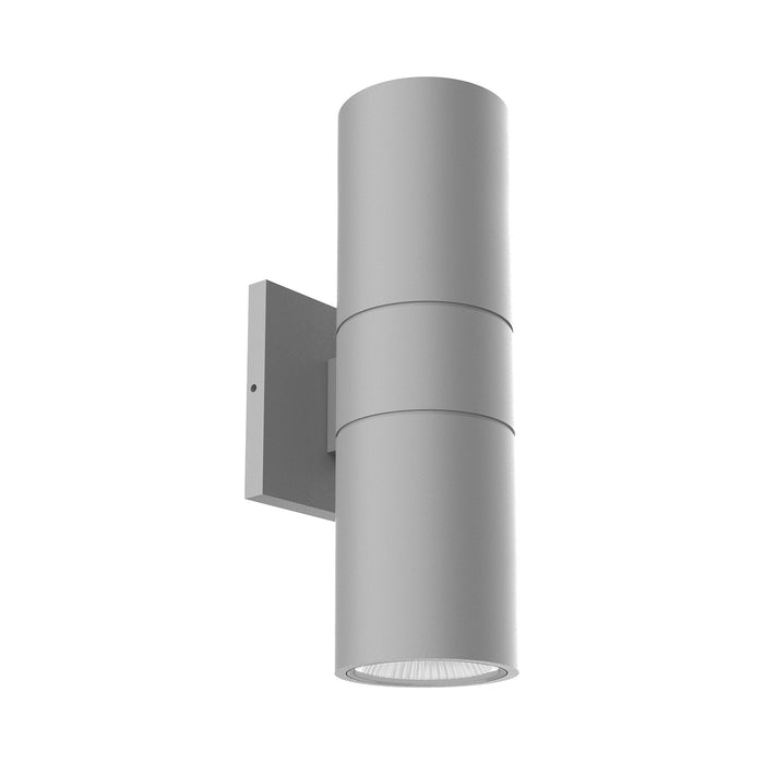 Lund Outdoor LED Wall Light in Grey (Large).