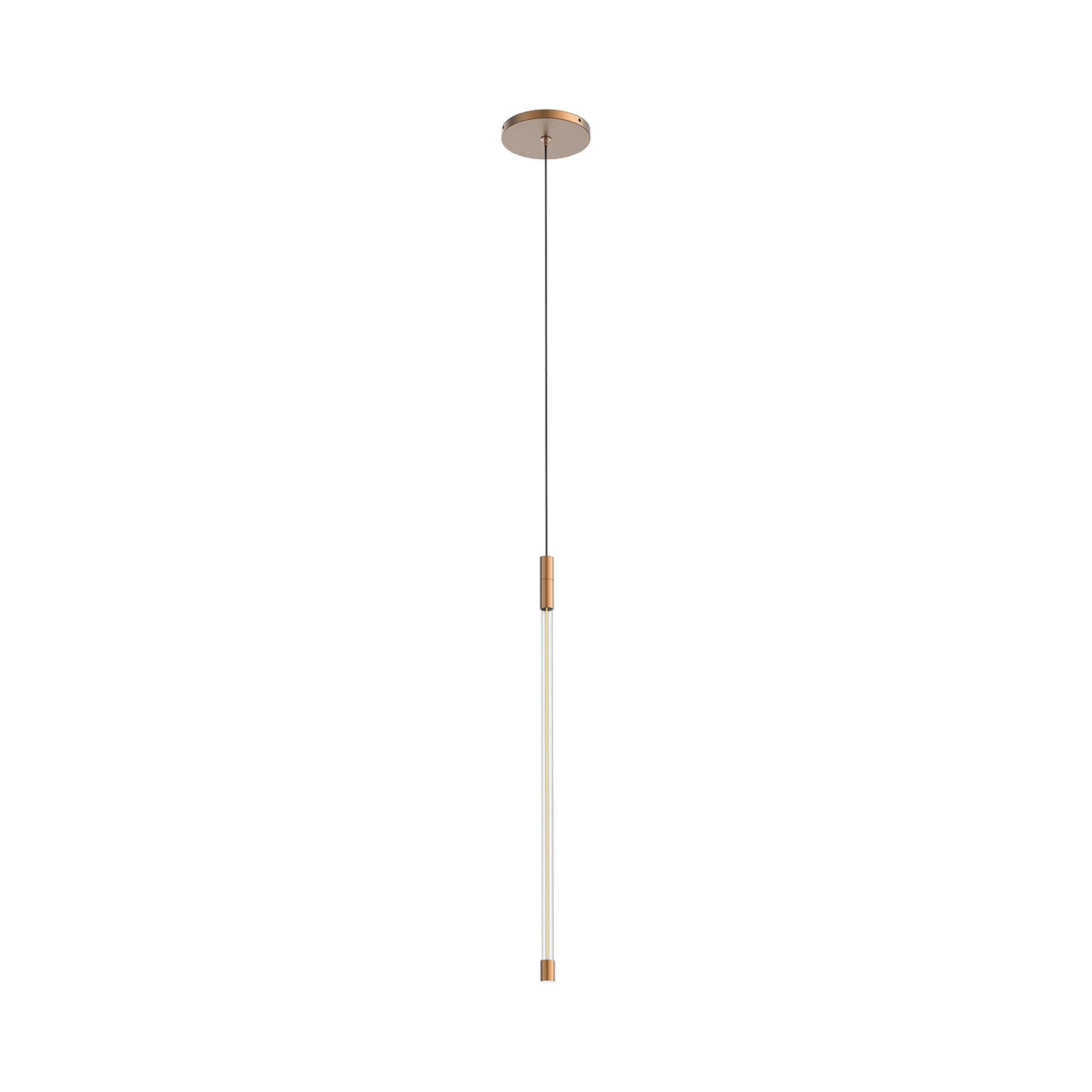 Motif LED Pendant Light in Brushed Gold (Small).