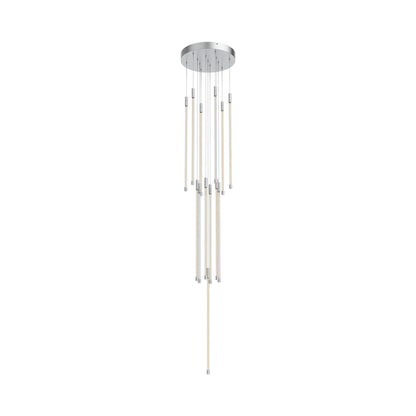 Motif Round LED Pendant Light in Chrome (Large).
