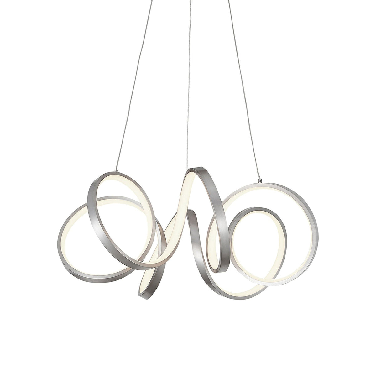 Synergy LED Pendant Light in Antique Silver (Small).