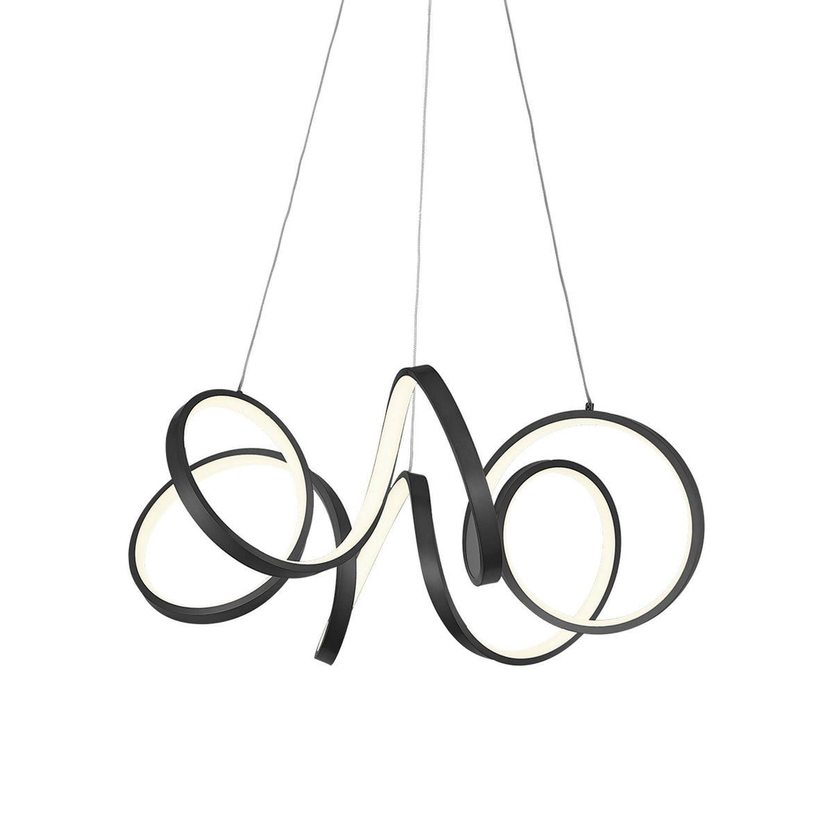 Synergy LED Pendant Light in Black (Small).