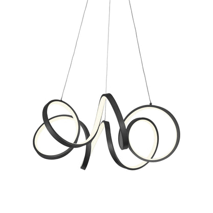 Synergy LED Pendant Light in Black (Small).
