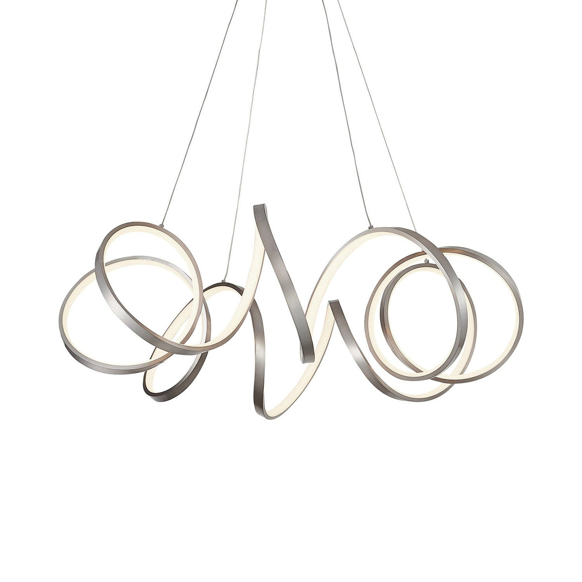 Synergy LED Pendant Light in Antique Silver (Large).