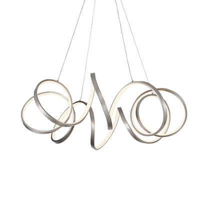 Synergy LED Pendant Light in Antique Silver (Large).