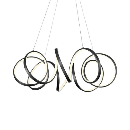 Synergy LED Pendant Light in Black (Large).