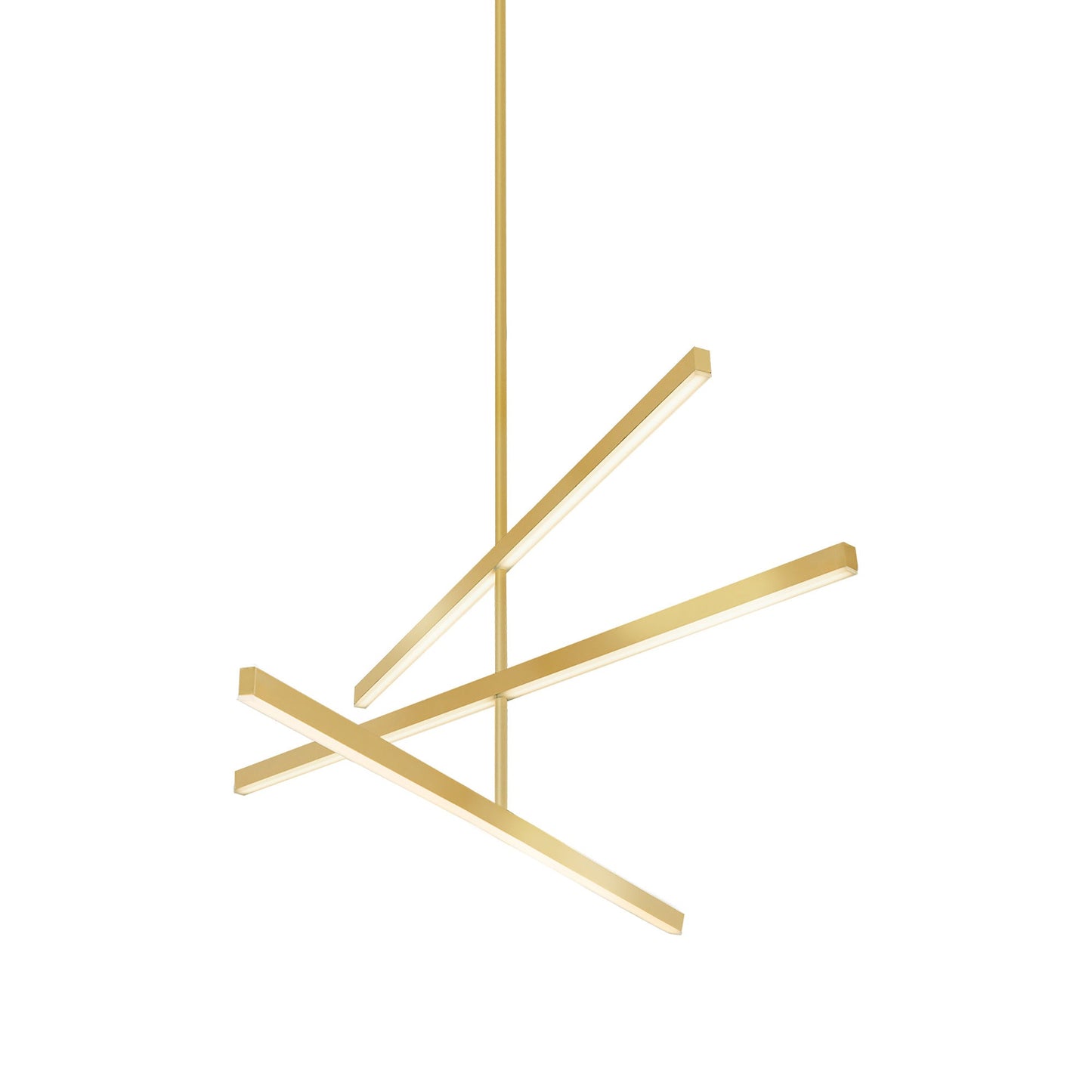 Vega LED Chandelier in Brushed Gold (Small).