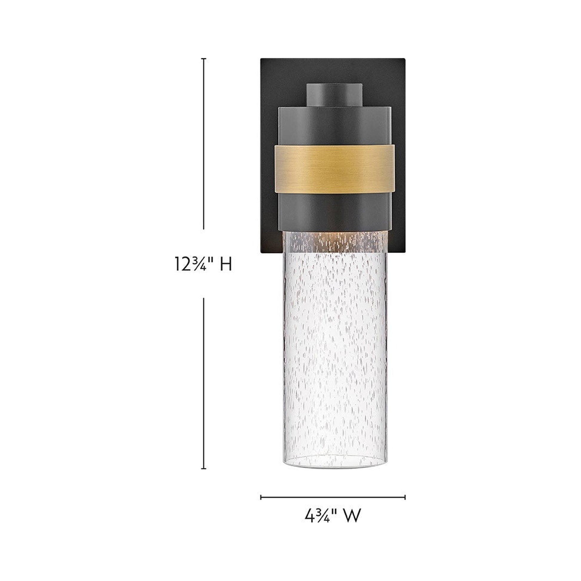 Albie Outdoor Wall Light - line drawing.