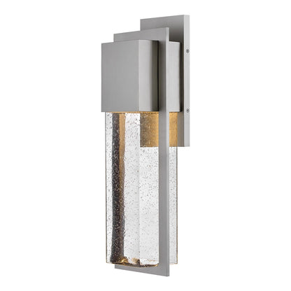 Alex Outdoor Wall Light in Antique Brushed Aluminum (25.5-Inch).