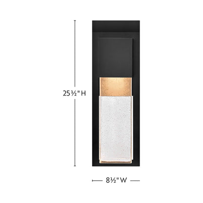 Alex LED Outdoor Wall Light - line drawing.