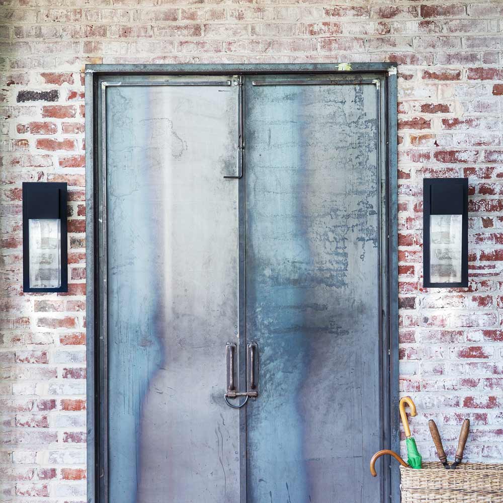 Alex LED Outdoor Wall Light in Outdoor Area.