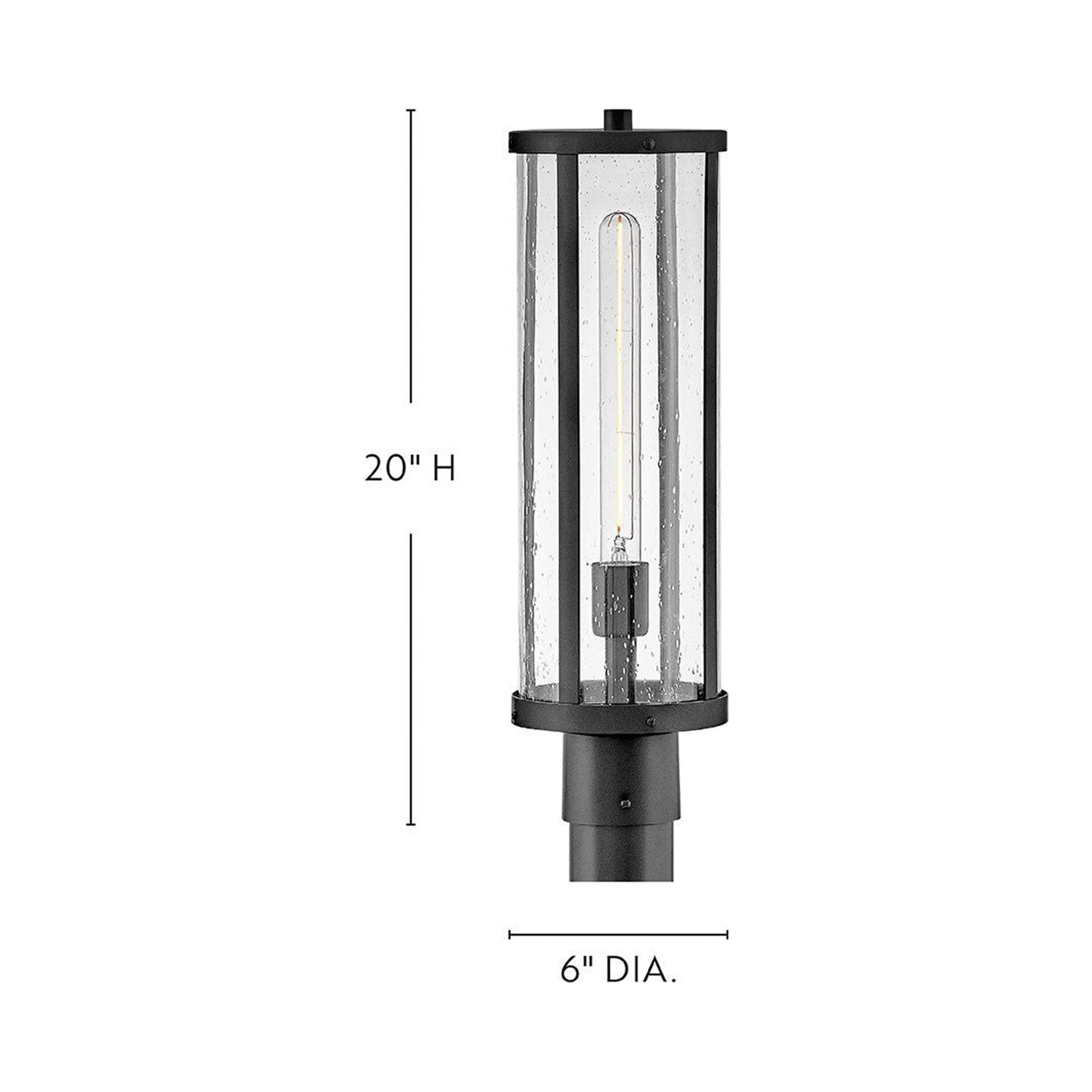 Alfie Outdoor Post Light in Detail.