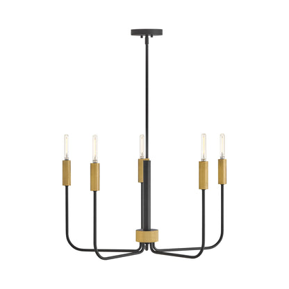 Austen Chandelier in Black (5-Light).