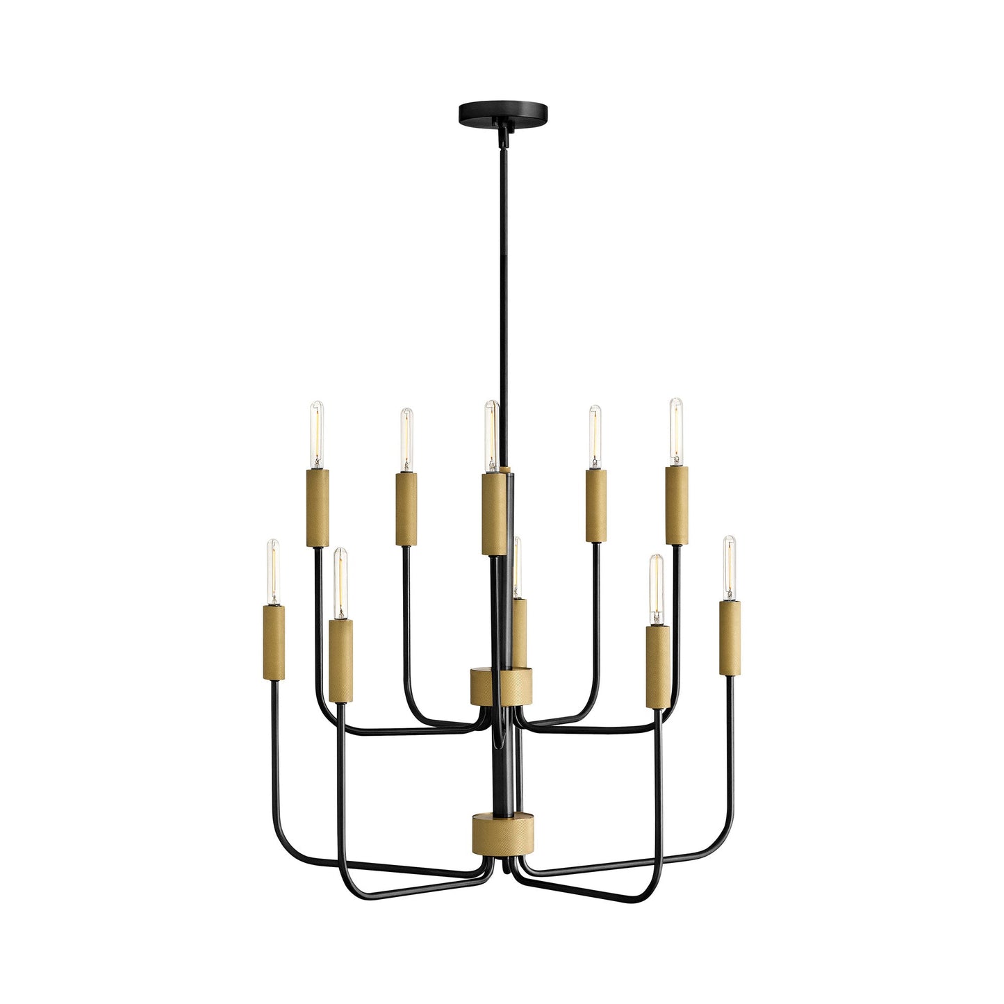 Austen Chandelier in Black (10-Light).