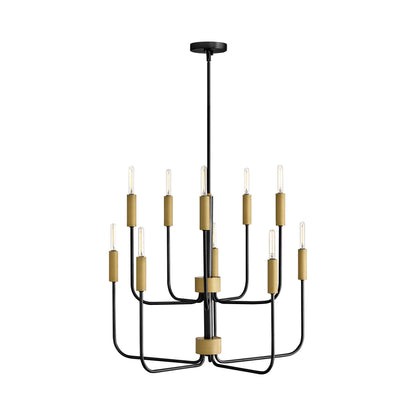 Austen Chandelier in Black (10-Light).