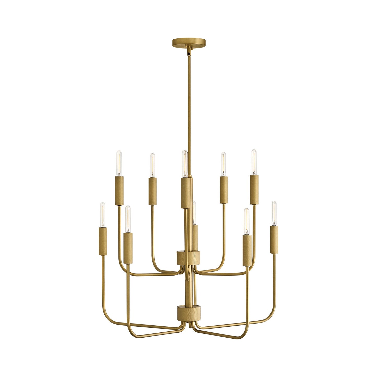 Austen Chandelier in Lacquered Brass (10-Light).
