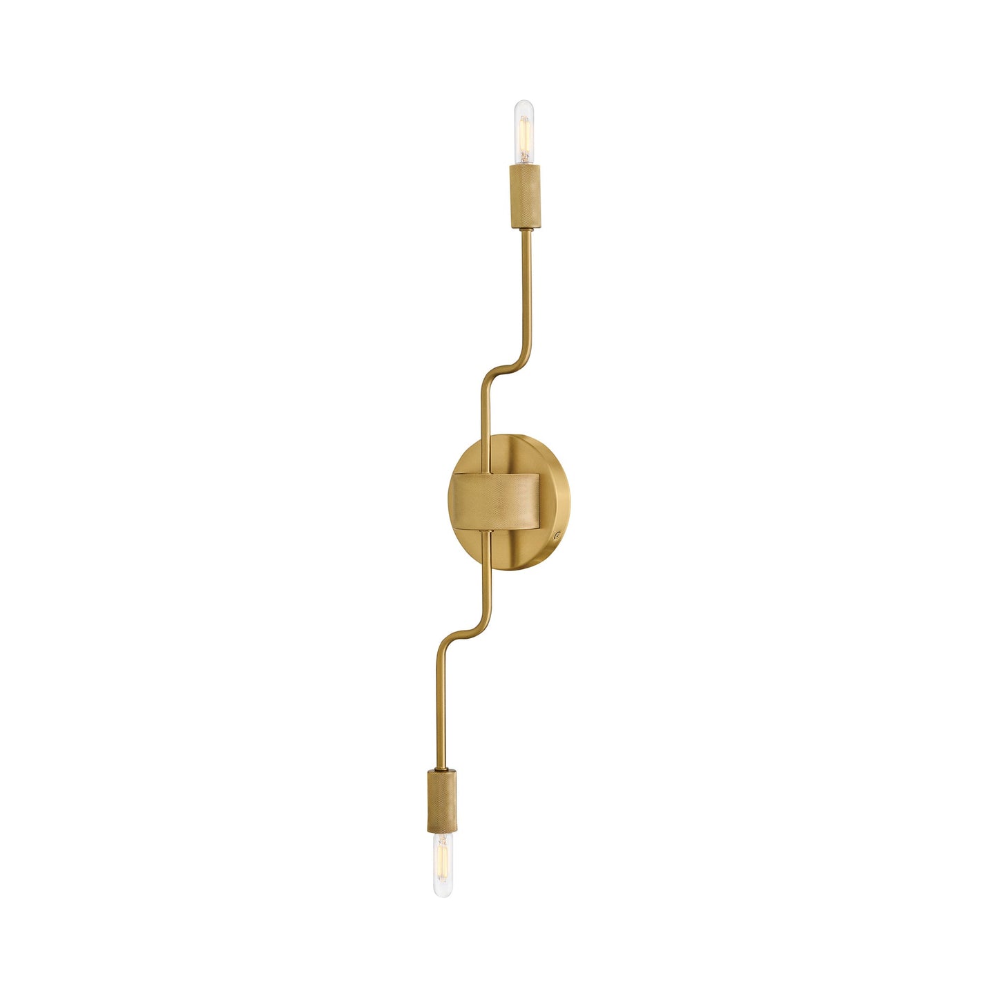 Austen Wall Light in Lacquered Brass.