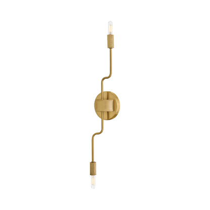 Austen Wall Light in Lacquered Brass.