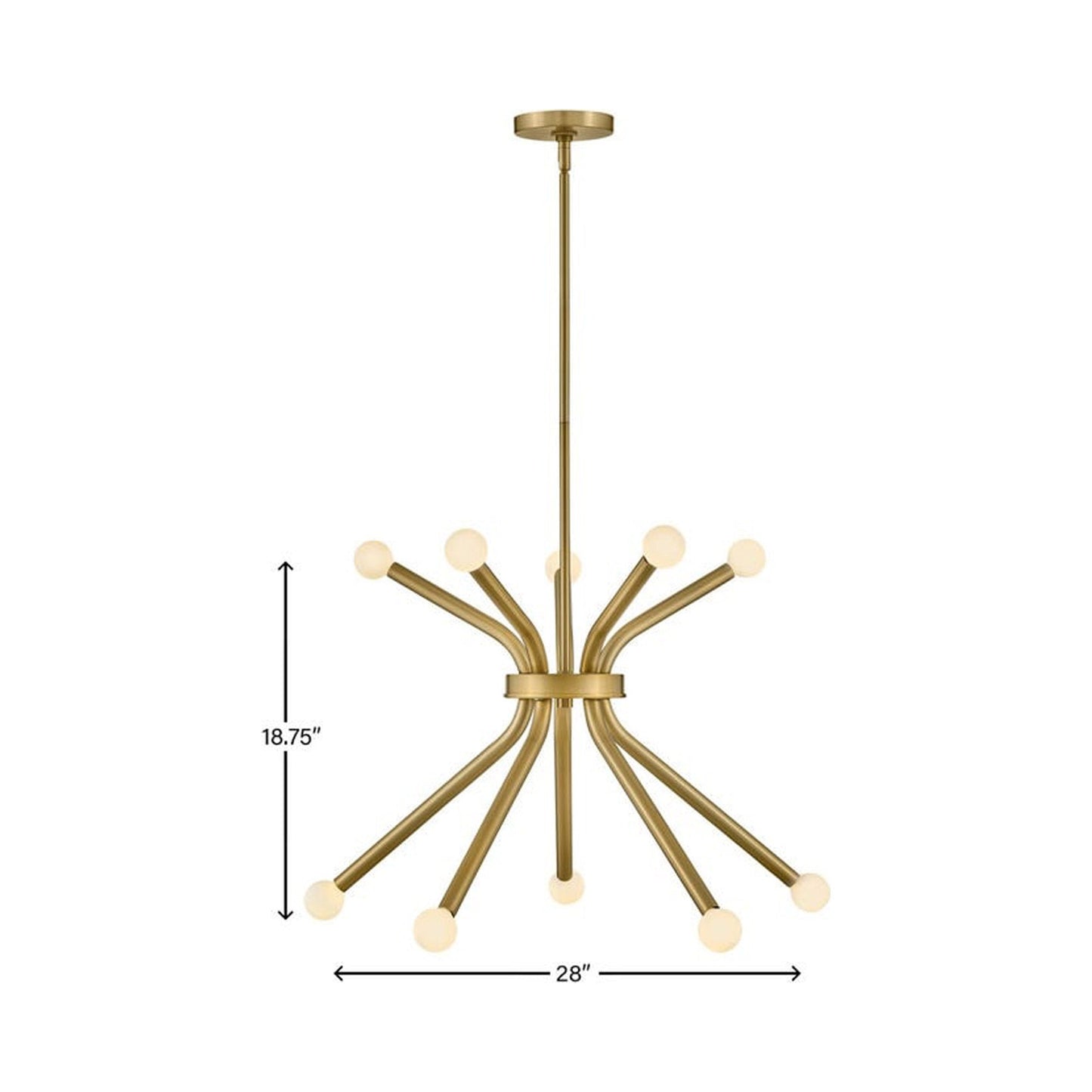 Axton Chandelier - line drawing.