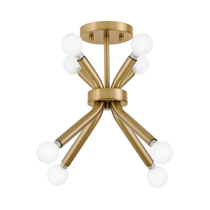 Axton Semi Flush Convertible Pendant Light in Detail.