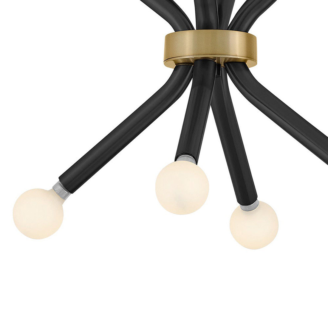 Axton Semi Flush Convertible Pendant Light in Detail.