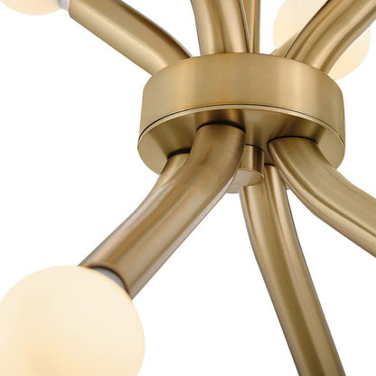 Axton Semi Flush Convertible Pendant Light in Detail.