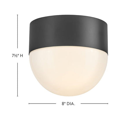 Bardi Outdoor Flush Mount Ceiling Light - line drawing.