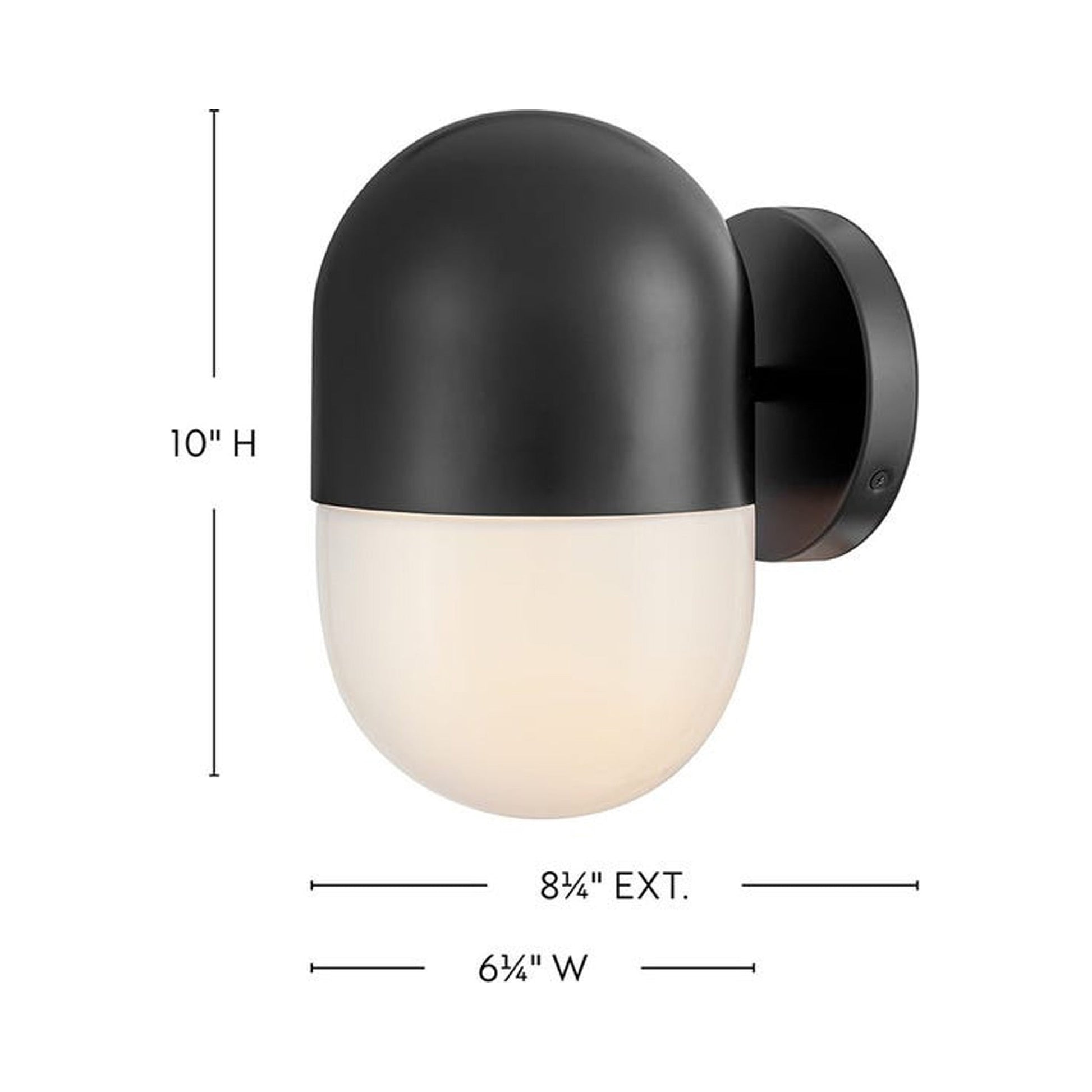 Bardi Outdoor Wall Light - line drawing.