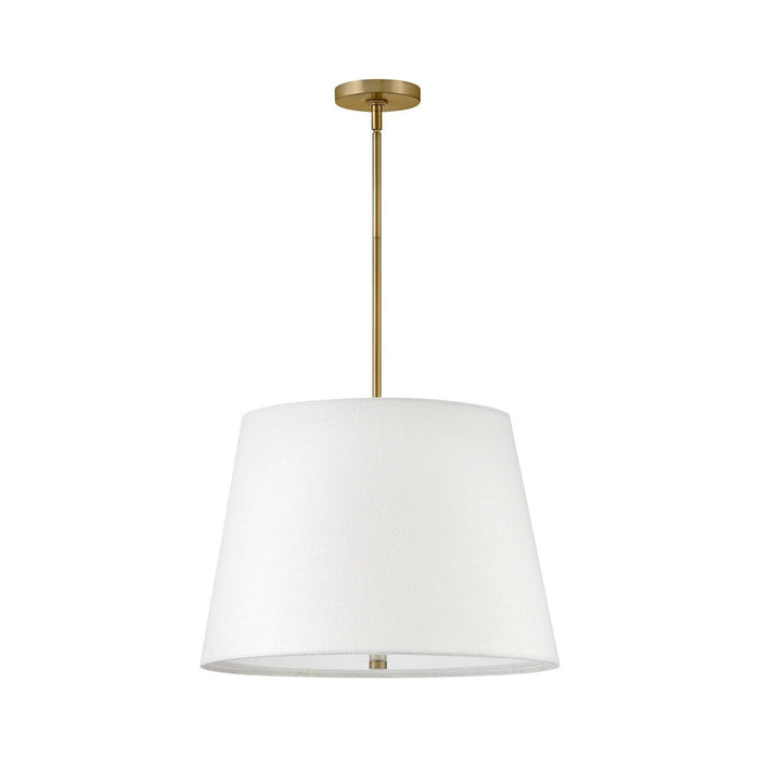 Beale Pendant Light in Lacquered Brass.