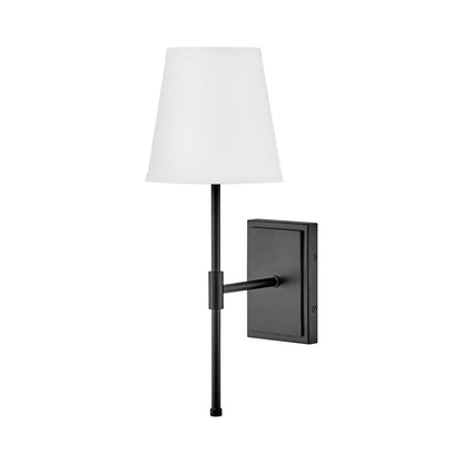 Beale Single Wall Light in Black.