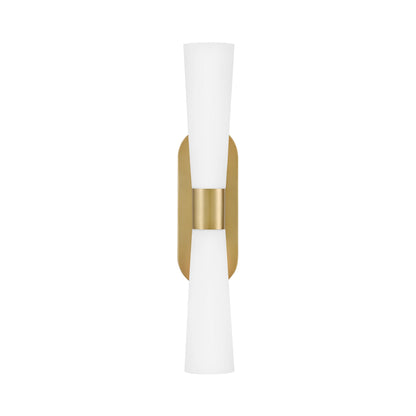 Beau Bath Wall Light in Lacquered Brass.