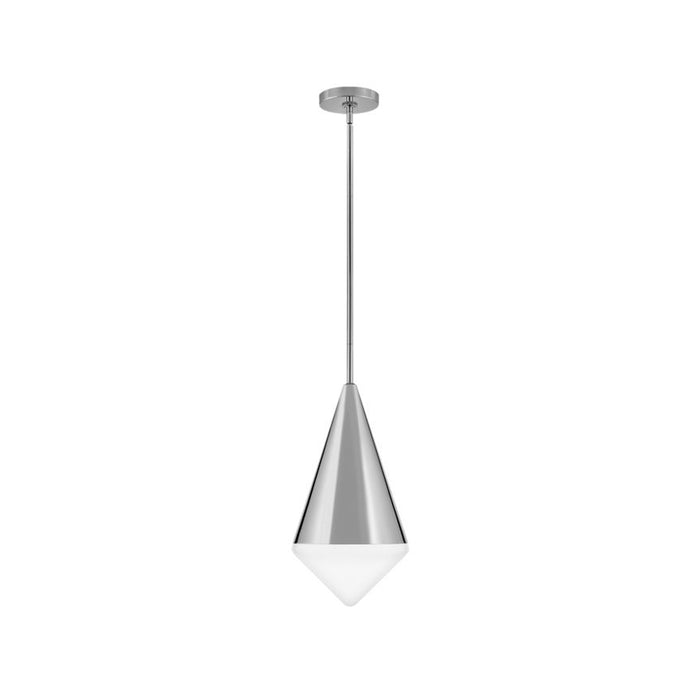 Betty Pendant Light in Polished Nickel.