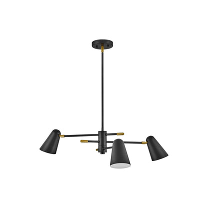 Birdie Chandelier in Black.